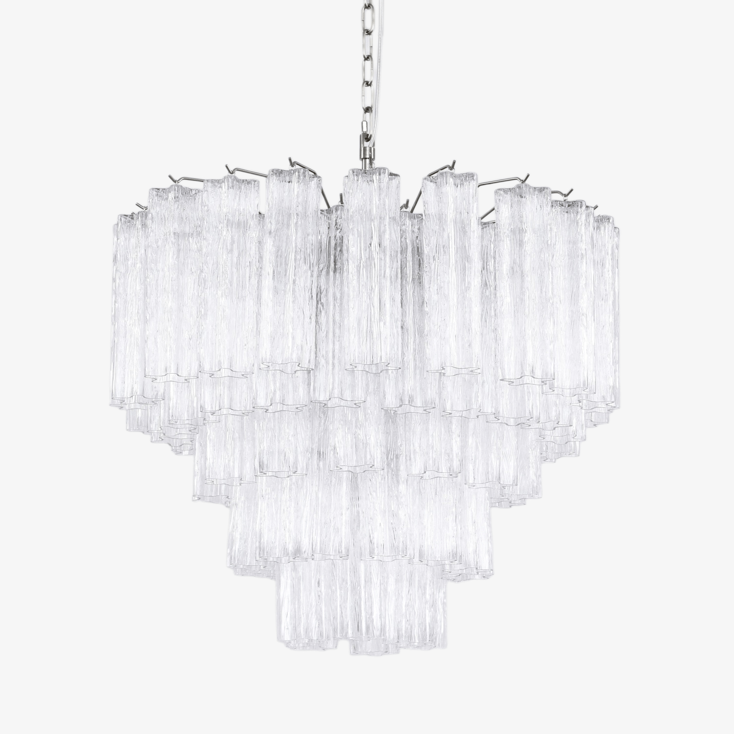 Aurora Chandelier Clear Glass Multi-Tier Crystal Glow-Neutral Decor