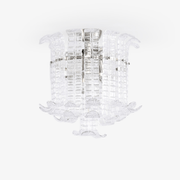 Aurora Ceiling Lamp Clear Murano Glass Flush Mount-Neutral Decor