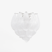 Aurora Wall Lamp Murano Glass Petal Frosted Cascading-Neutral Decor