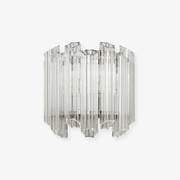 Aurora Wall Lamp Clear Murano Glass Tube Cascade-Neutral Decor
