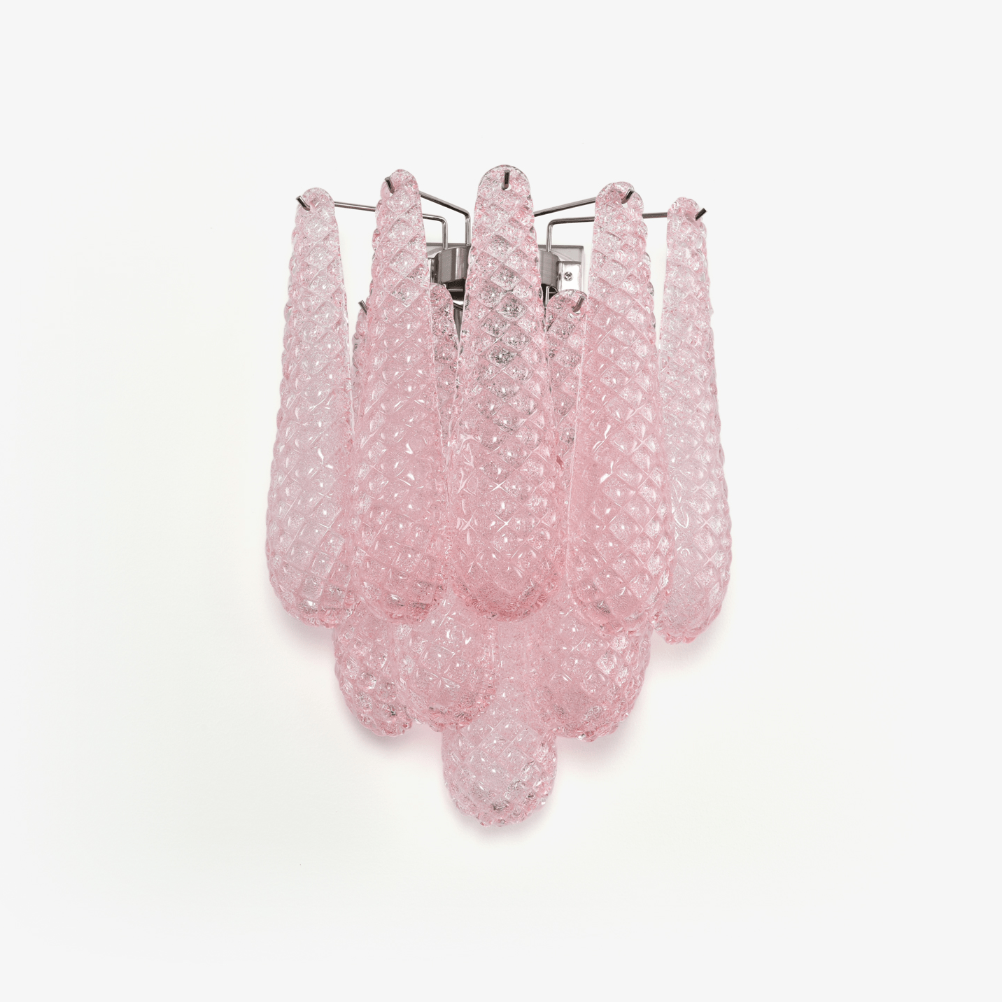 Aurora Wall Lamp Pink Teardrop Glass Floral Artistic-Neutral Decor