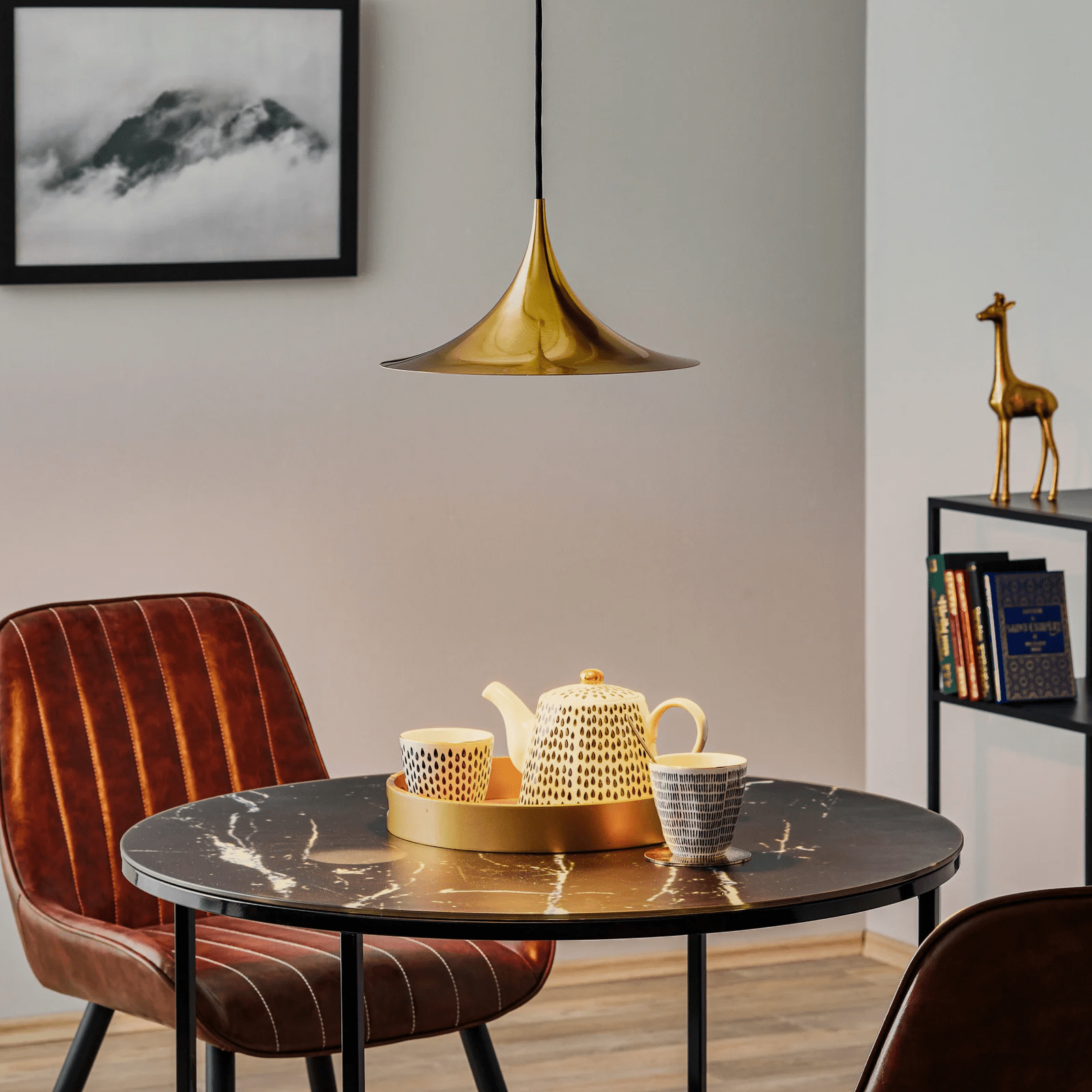 Nirixy Steel Sculptural Pendant Light-Neutral Decor