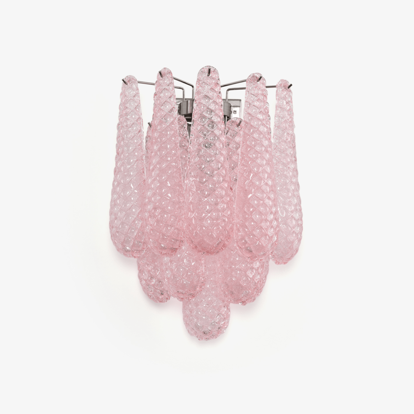 Aurora Wall Lamp Pink Teardrop Glass Floral Artistic-Neutral Decor