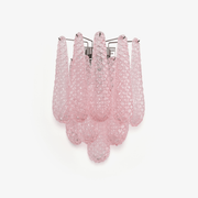 Aurora Wall Lamp Pink Teardrop Glass Floral Artistic-Neutral Decor