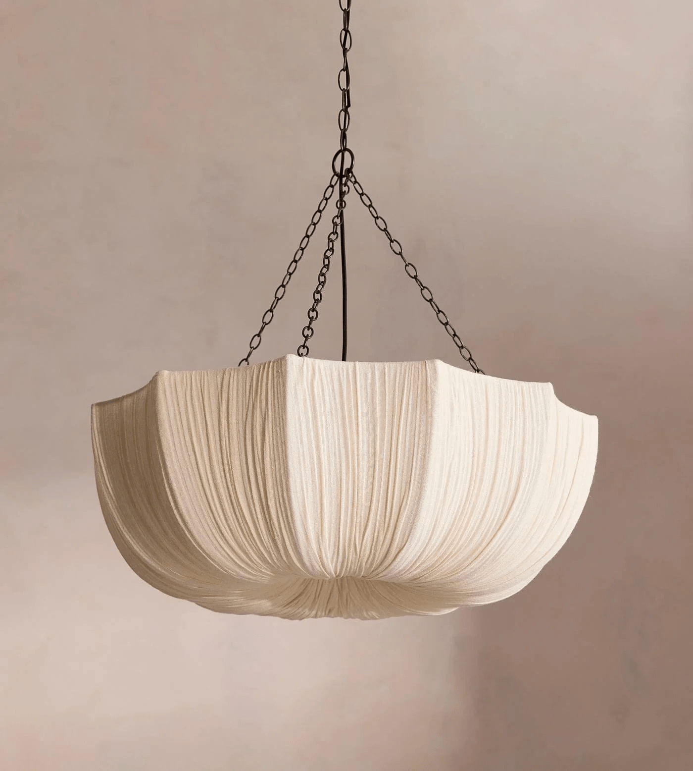 Hopty Vintage Fabric Pendant Lamp-Neutral Decor