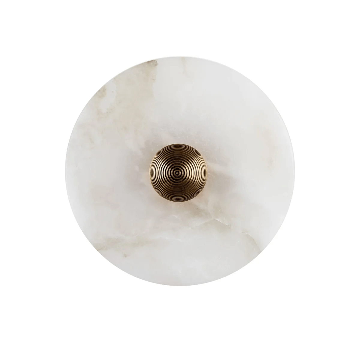 Selene Minimalist Alabaster Ceiling Light-Neutral Decor