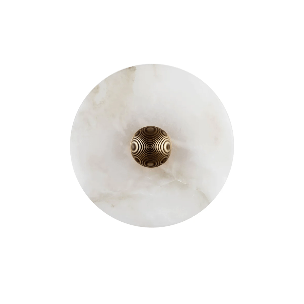 Selene Minimalist Alabaster Ceiling Light-Neutral Decor