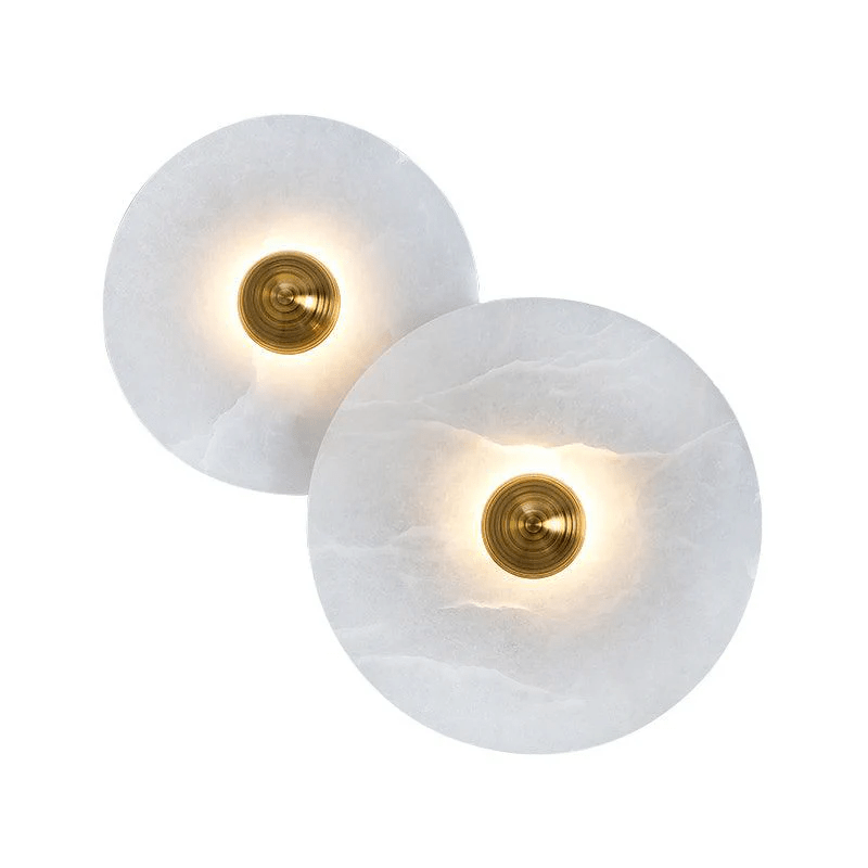 Selene Minimalist Alabaster Ceiling Light-Neutral Decor