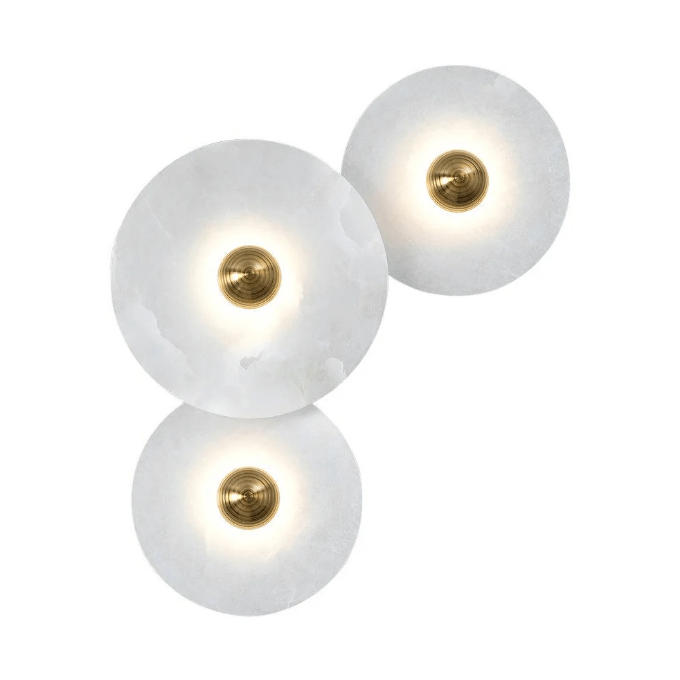 Selene Minimalist Alabaster Ceiling Light-Neutral Decor