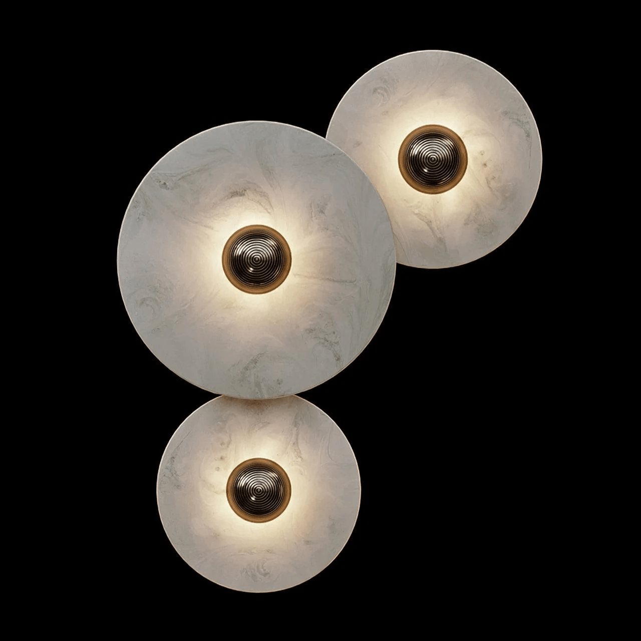 Selene Minimalist Alabaster Ceiling Light-Neutral Decor
