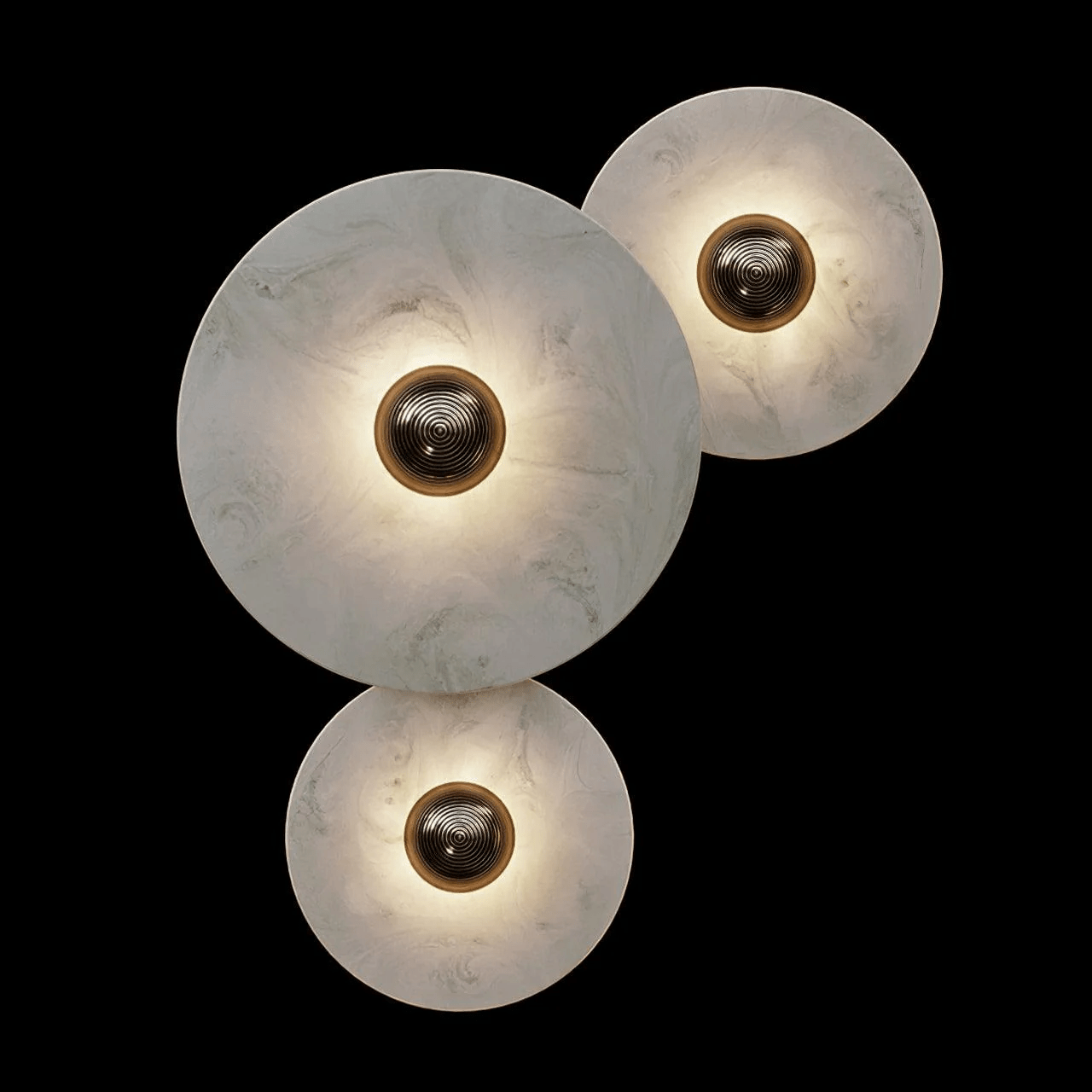 Selene Minimalist Alabaster Ceiling Light-Neutral Decor