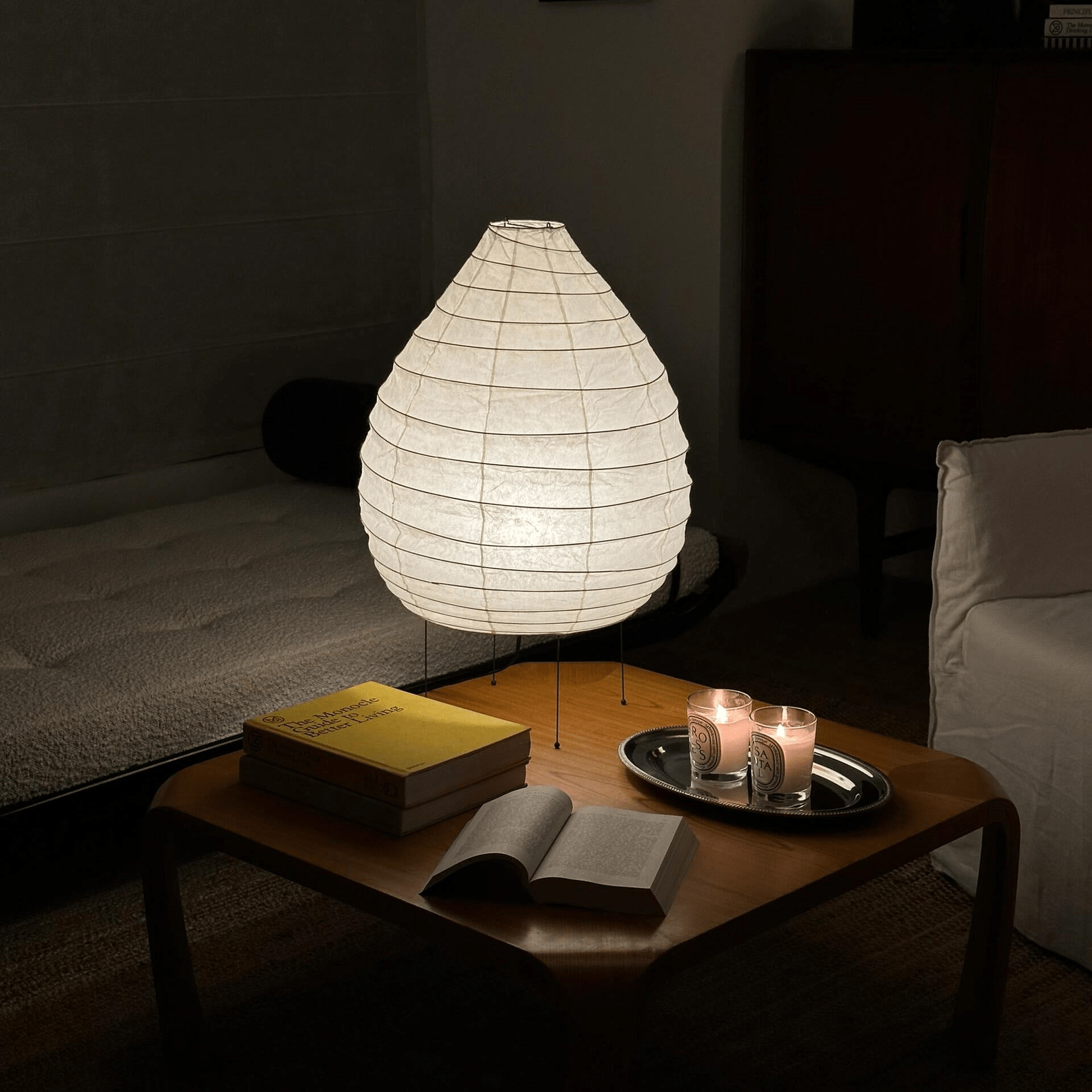 Marien Paper Table Lamp-Neutral Decor