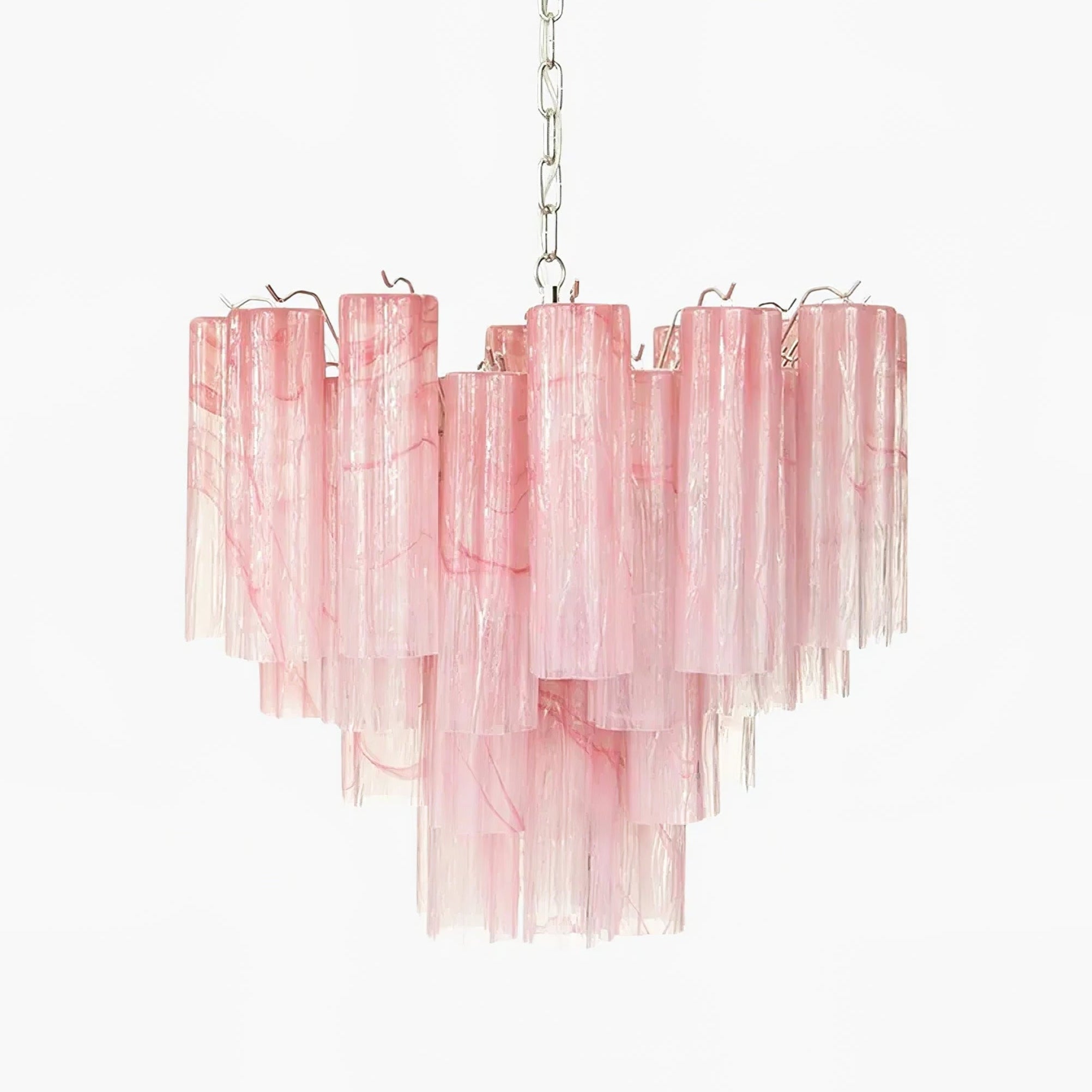Aurora Chandelier Murano Glass Tiered-Neutral Decor