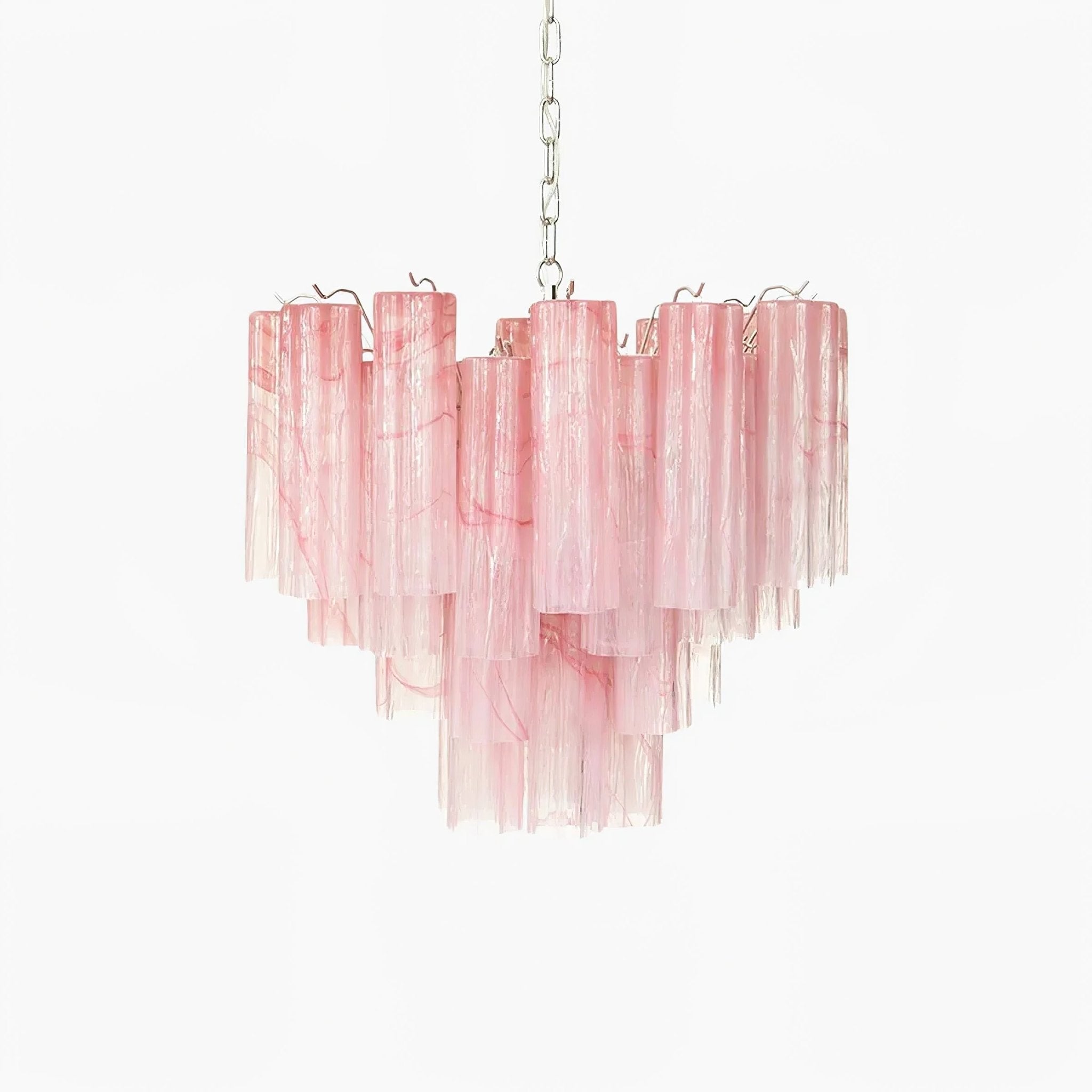 Aurora Chandelier Murano Glass Tiered-Neutral Decor