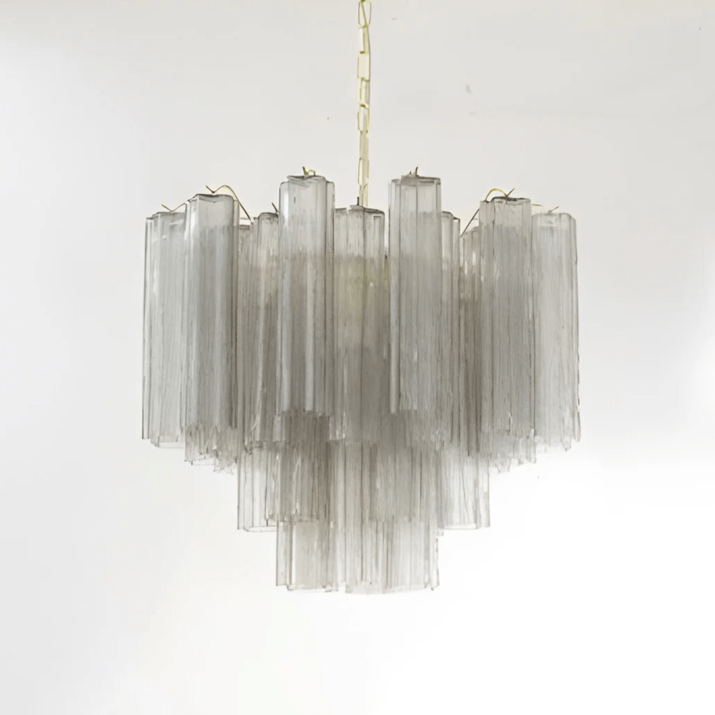 Aurora Chandelier Murano Glass Tiered-Neutral Decor