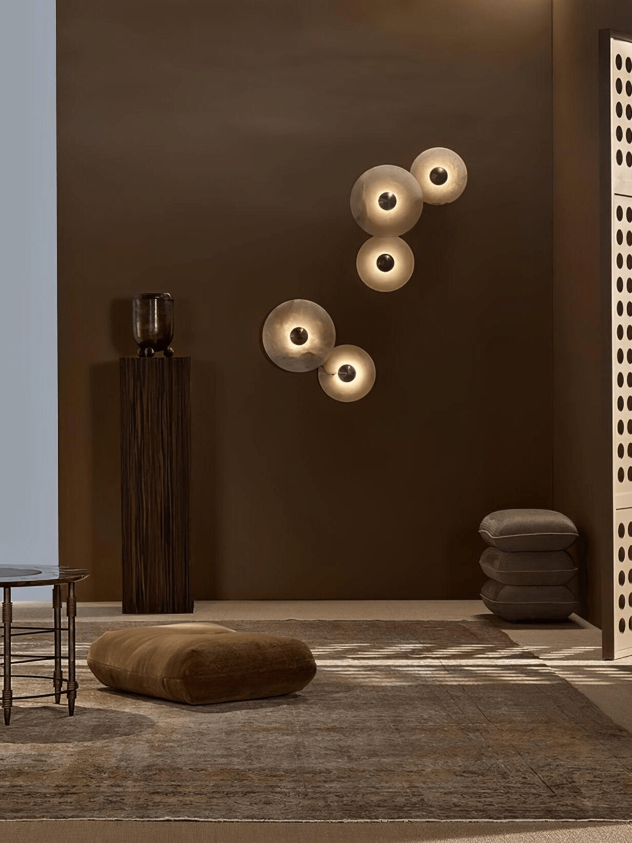 Selene Minimalist Alabaster Ceiling Light-Neutral Decor