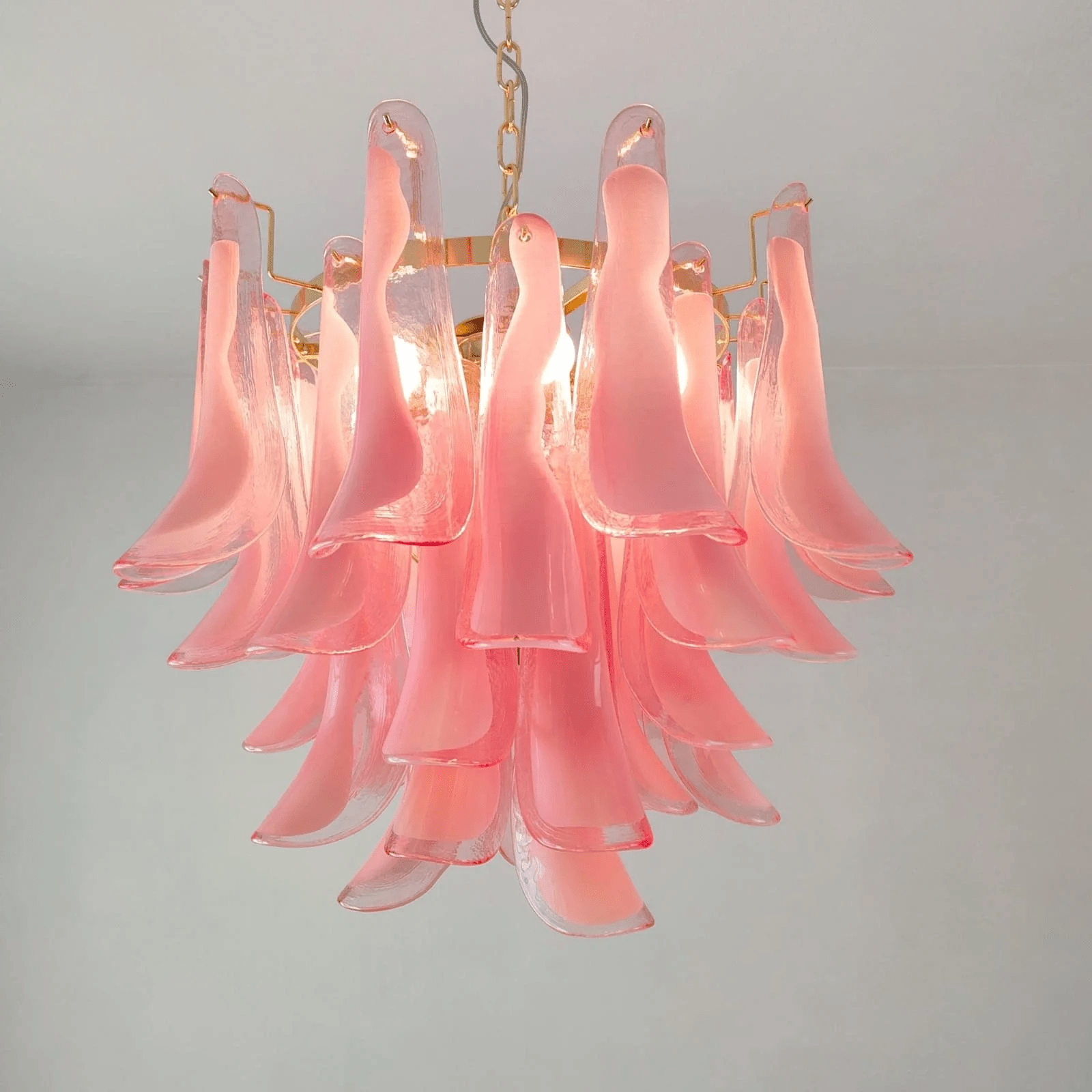 Aurora Chandelier Murano Glass Tiered Italian-Neutral Decor