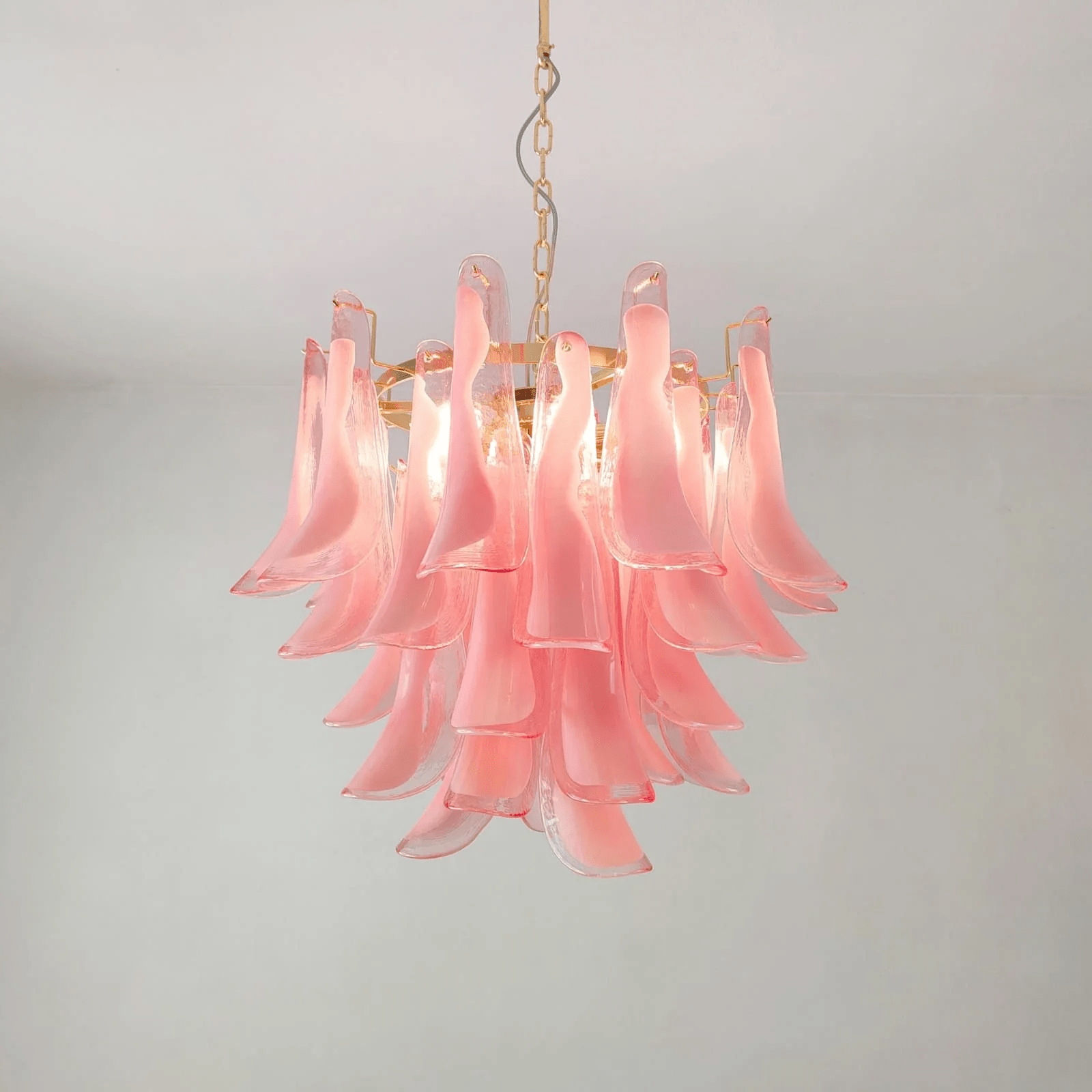Aurora Chandelier Murano Glass Tiered Italian-Neutral Decor
