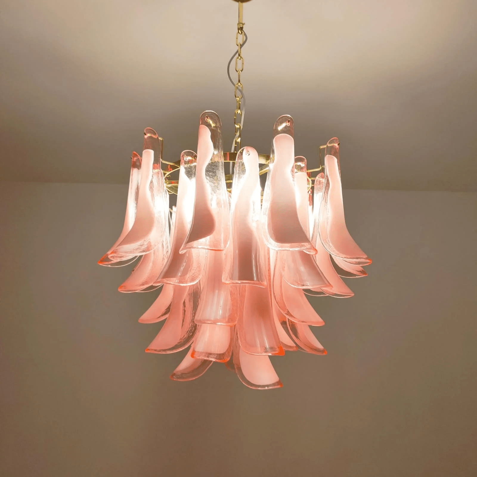Aurora Chandelier Murano Glass Tiered Italian-Neutral Decor