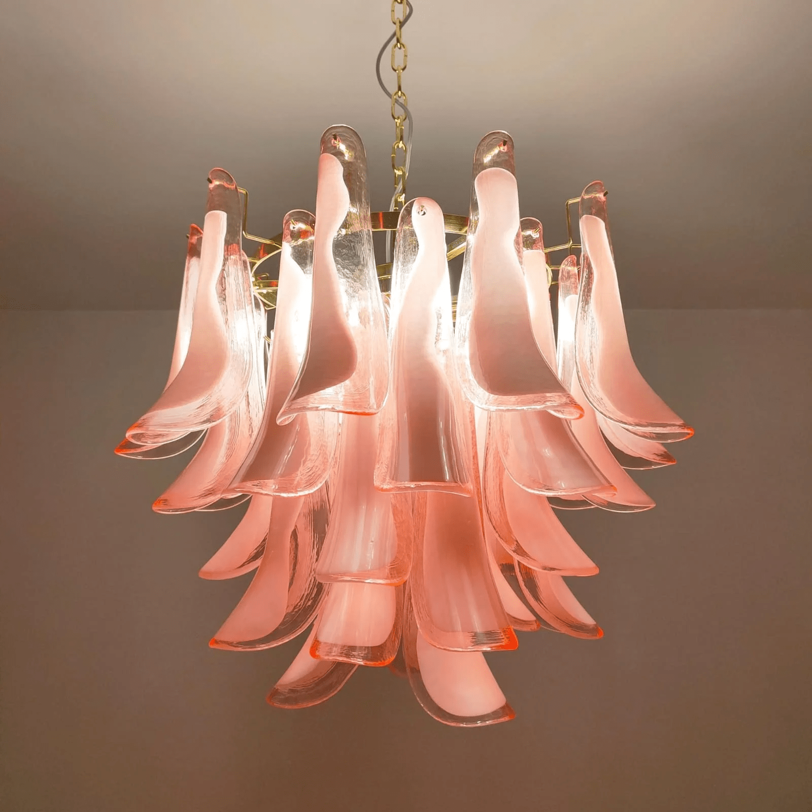 Aurora Chandelier Murano Glass Tiered Italian-Neutral Decor