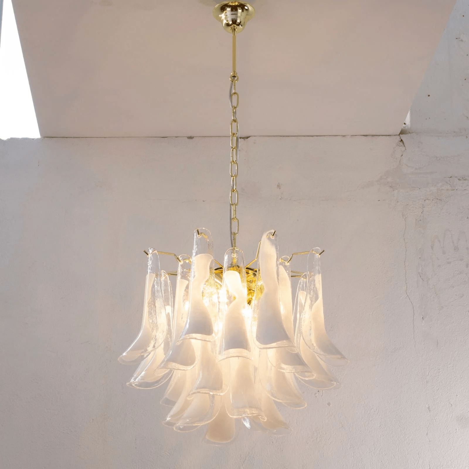 Aurora Chandelier Murano Glass Tiered Italian-Neutral Decor