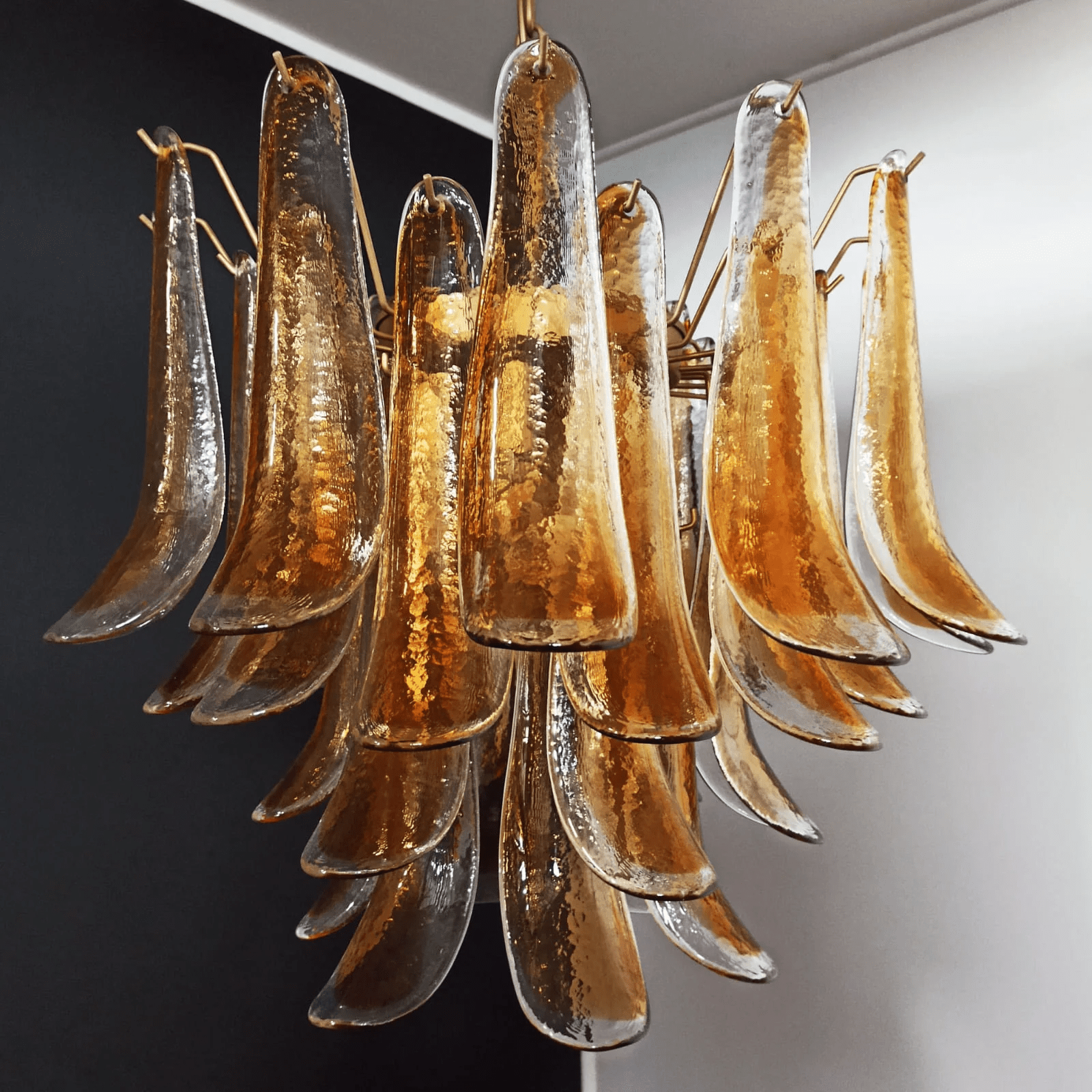 Aurora Chandelier Murano Glass Tiered Italian-Neutral Decor