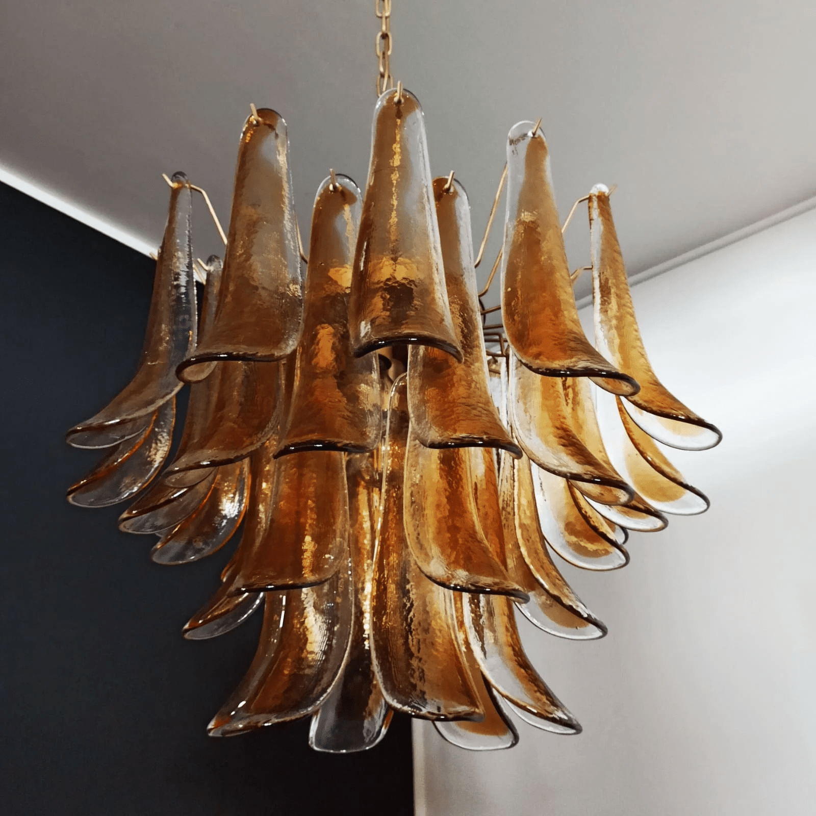 Aurora Chandelier Murano Glass Tiered Italian-Neutral Decor