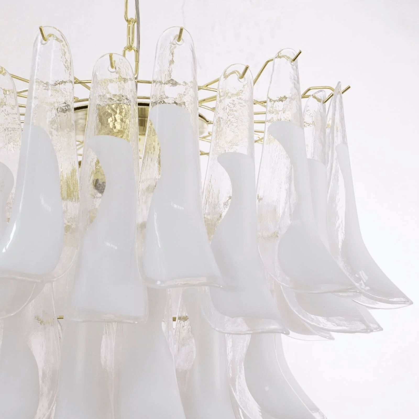Aurora Chandelier Murano Glass Tiered Italian-Neutral Decor
