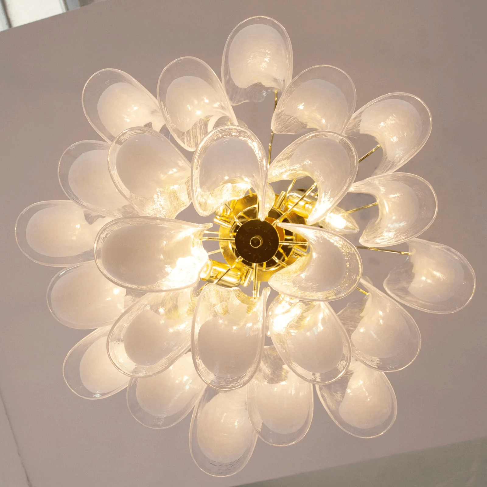 Aurora Chandelier Murano Glass Tiered Italian-Neutral Decor