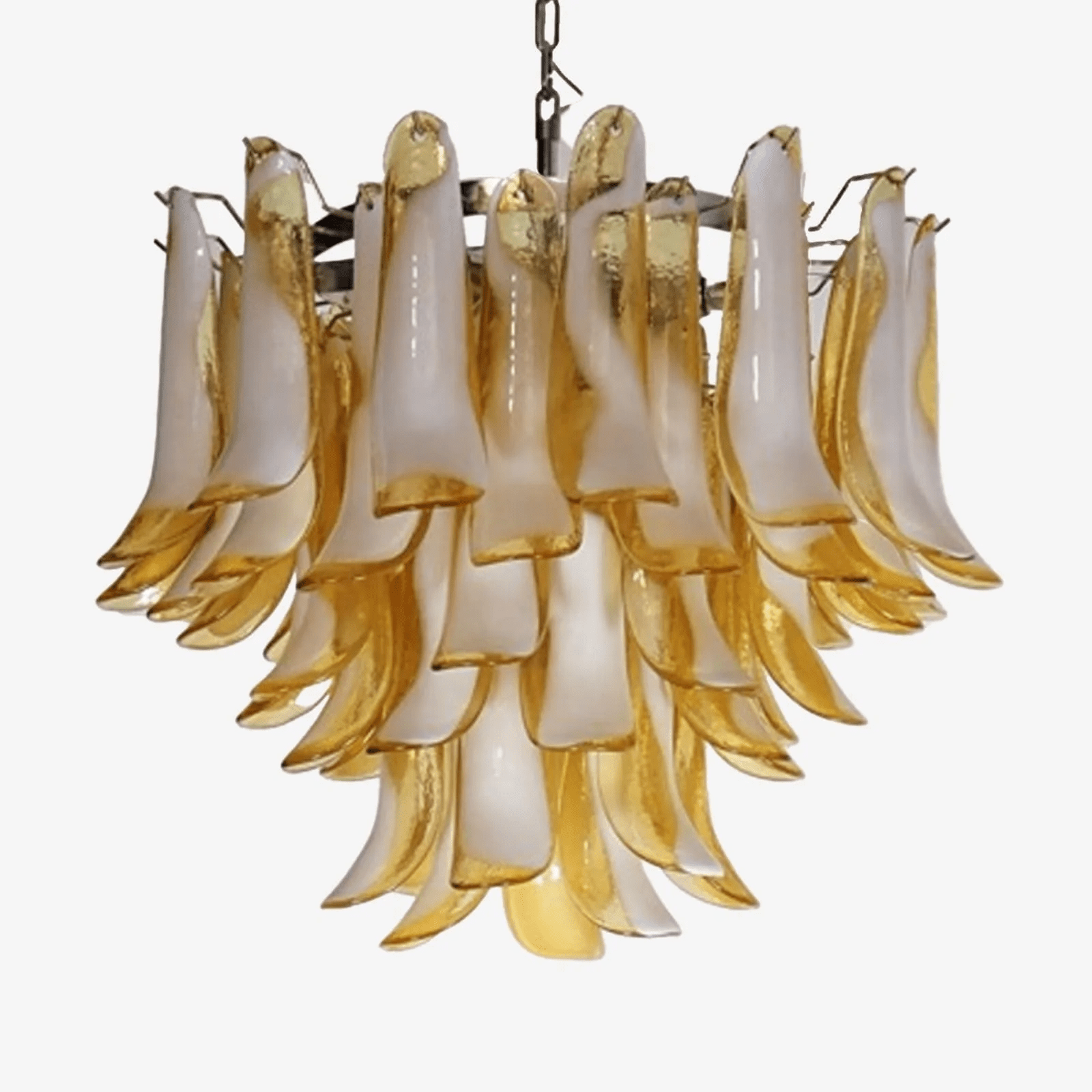 Aurora Chandelier Murano Glass Tiered Italian-Neutral Decor