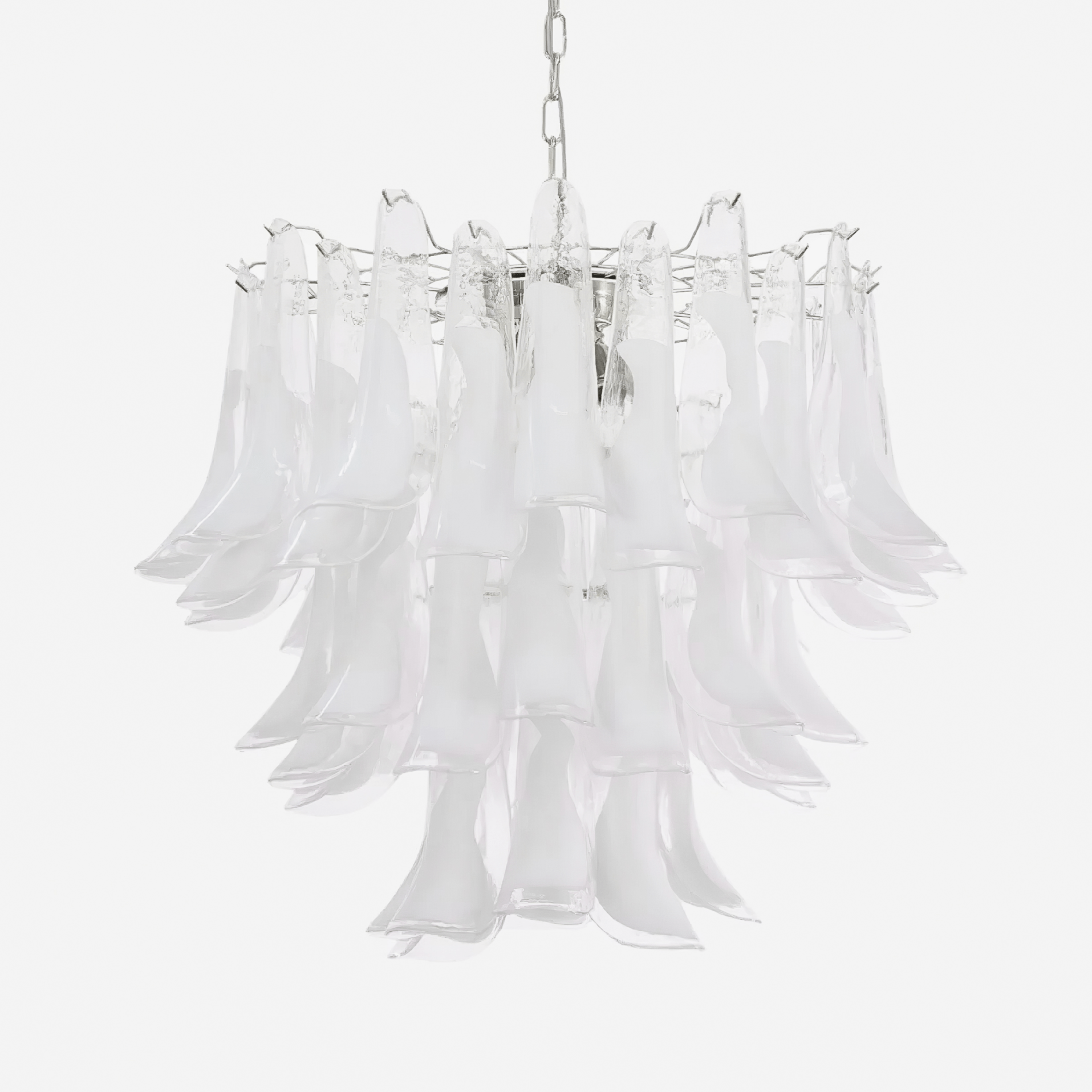Aurora Chandelier Murano Glass Tiered Italian-Neutral Decor