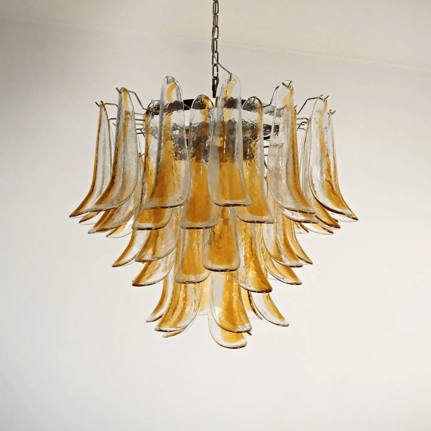 Aurora Chandelier Murano Glass Tiered Italian-Neutral Decor