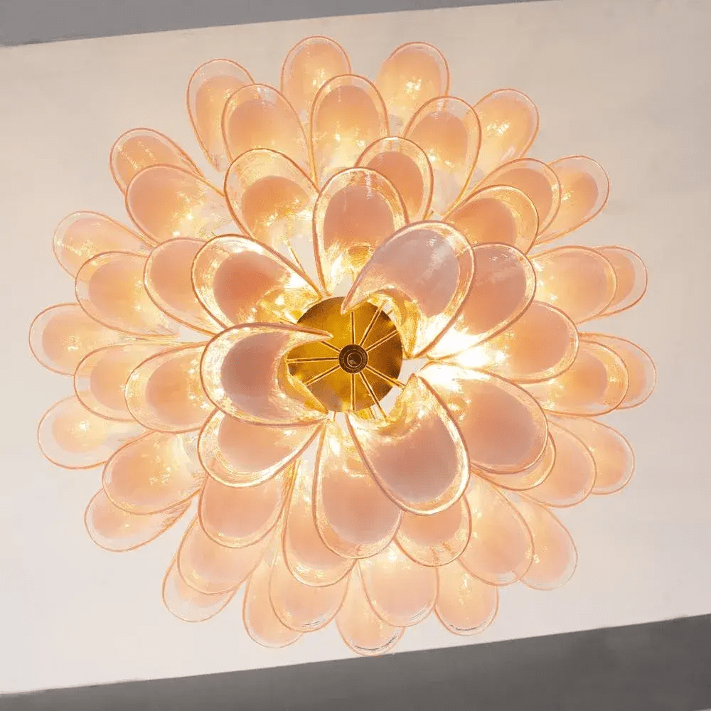 Aurora Chandelier Murano Glass Tiered Italian-Neutral Decor
