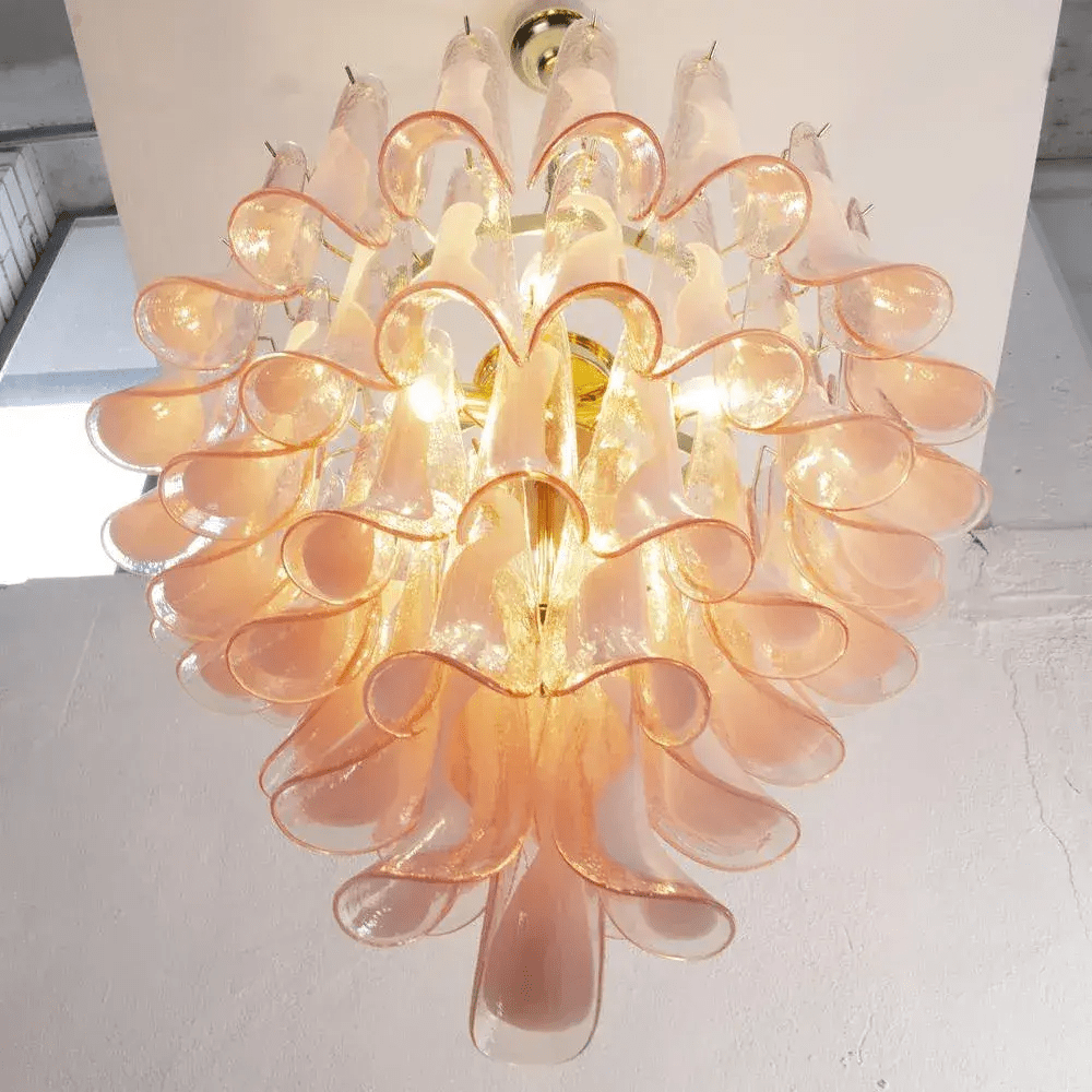 Aurora Chandelier Murano Glass Tiered Italian-Neutral Decor