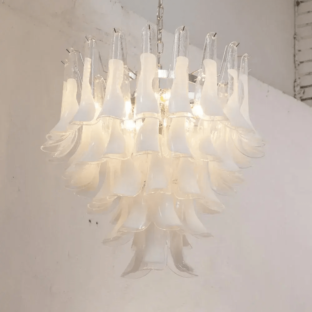 Aurora Chandelier Murano Glass Tiered Italian-Neutral Decor