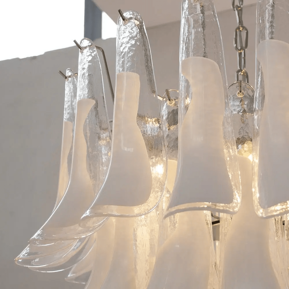 Aurora Chandelier Murano Glass Tiered Italian-Neutral Decor