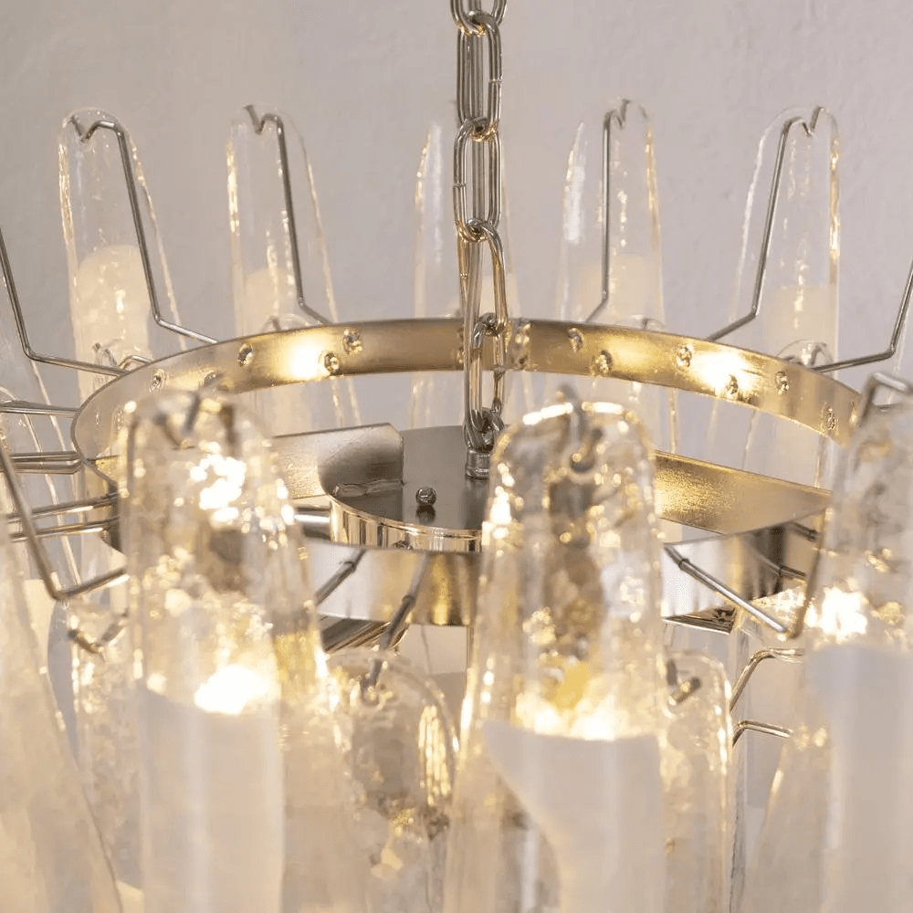 Aurora Chandelier Murano Glass Tiered Italian-Neutral Decor