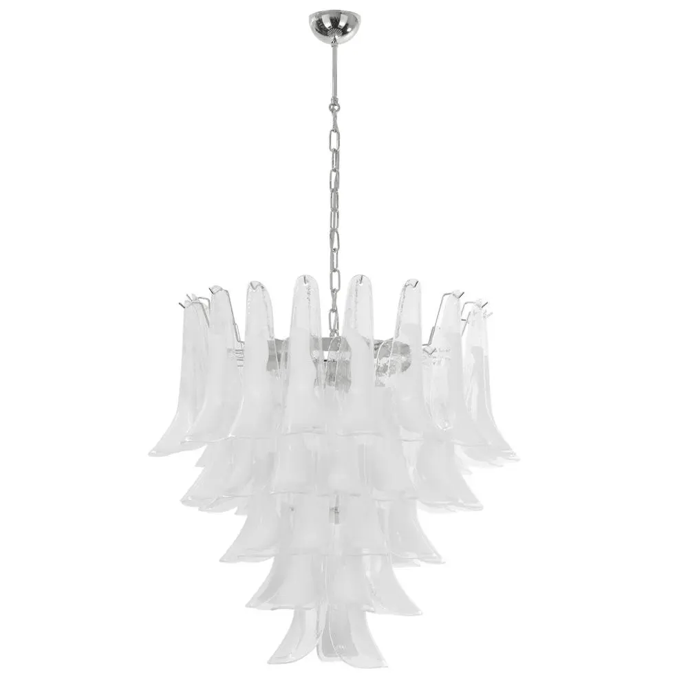 Aurora Chandelier Murano Glass Tiered Italian-Neutral Decor