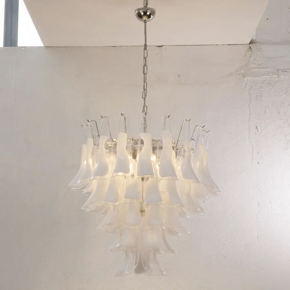 Aurora Chandelier Murano Glass Tiered Italian-Neutral Decor