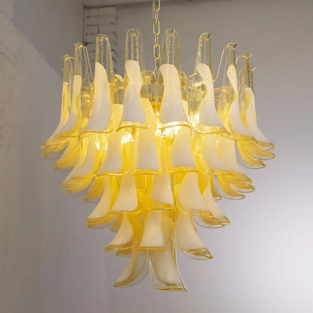 Aurora Chandelier Murano Glass Tiered Italian-Neutral Decor