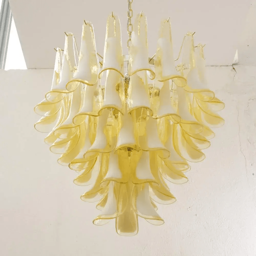 Aurora Chandelier Murano Glass Tiered Italian-Neutral Decor