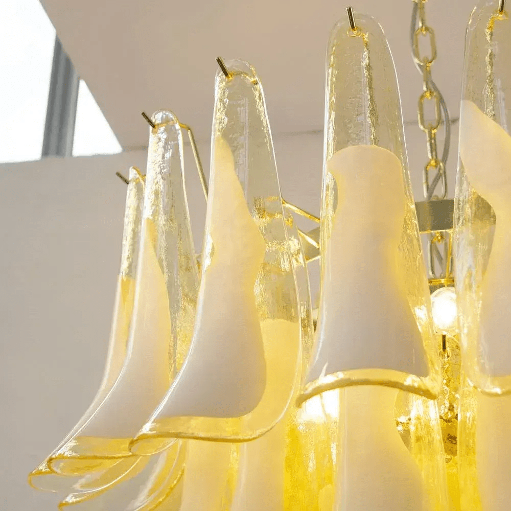 Aurora Chandelier Murano Glass Tiered Italian-Neutral Decor