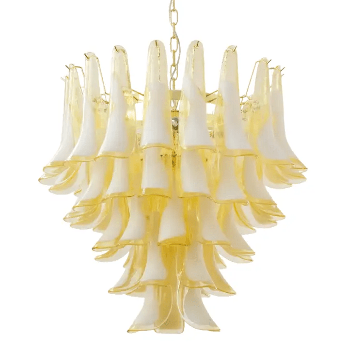 Aurora Chandelier Murano Glass Tiered Italian-Neutral Decor