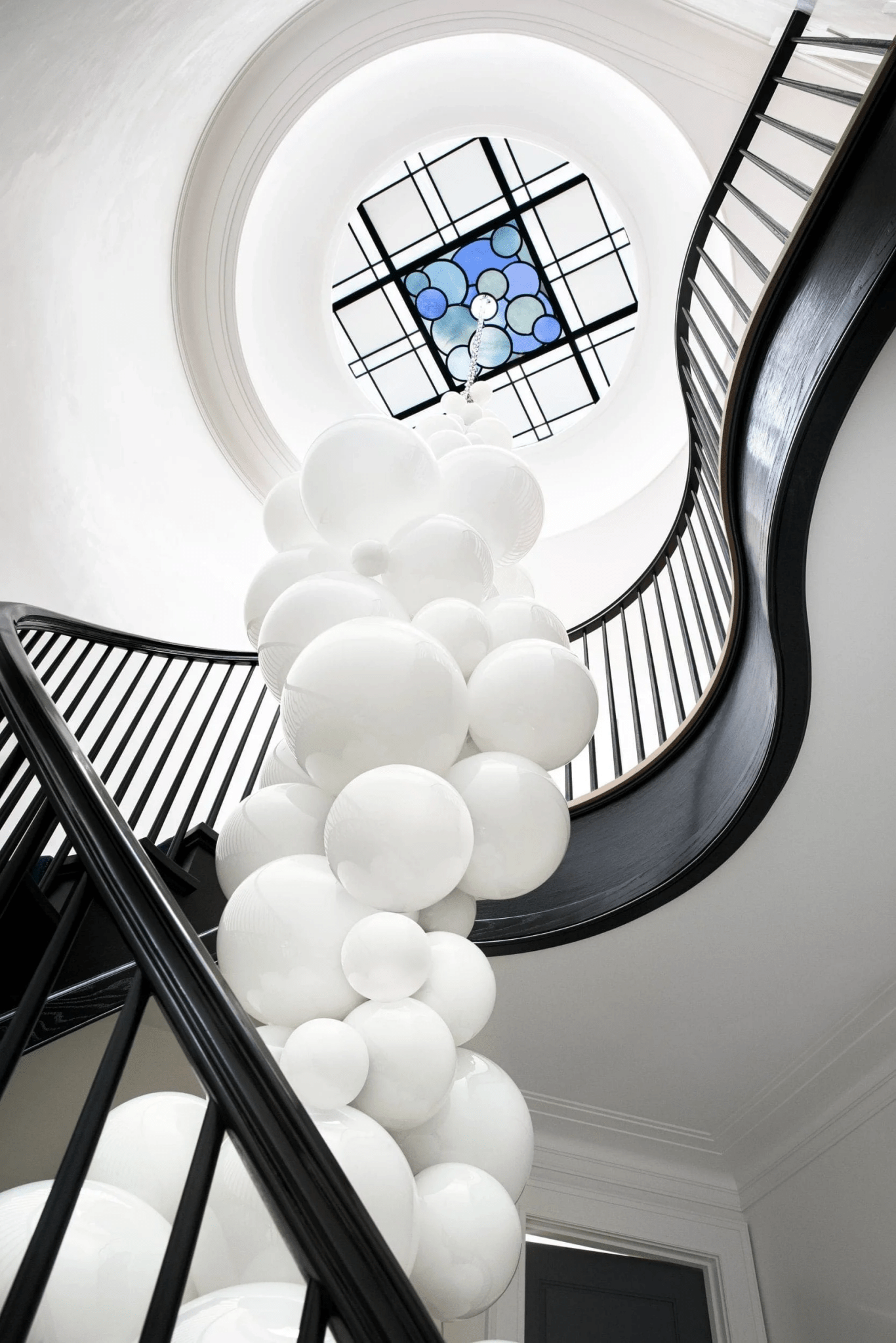 Blixo Chandelier Murano Glass Grape Cluster Art Deco-Neutral Decor