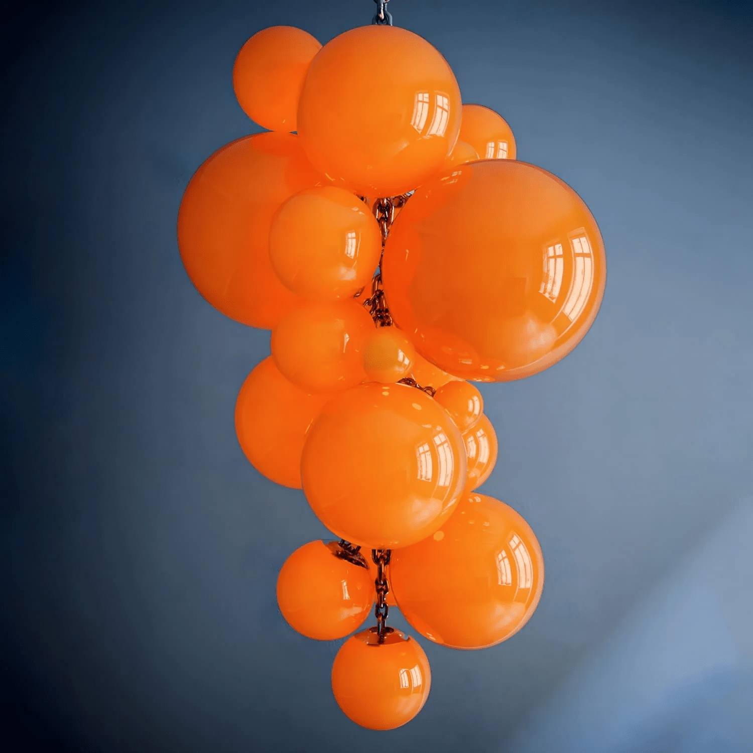 Blixo Chandelier Murano Glass Grape Cluster Art Deco-Neutral Decor