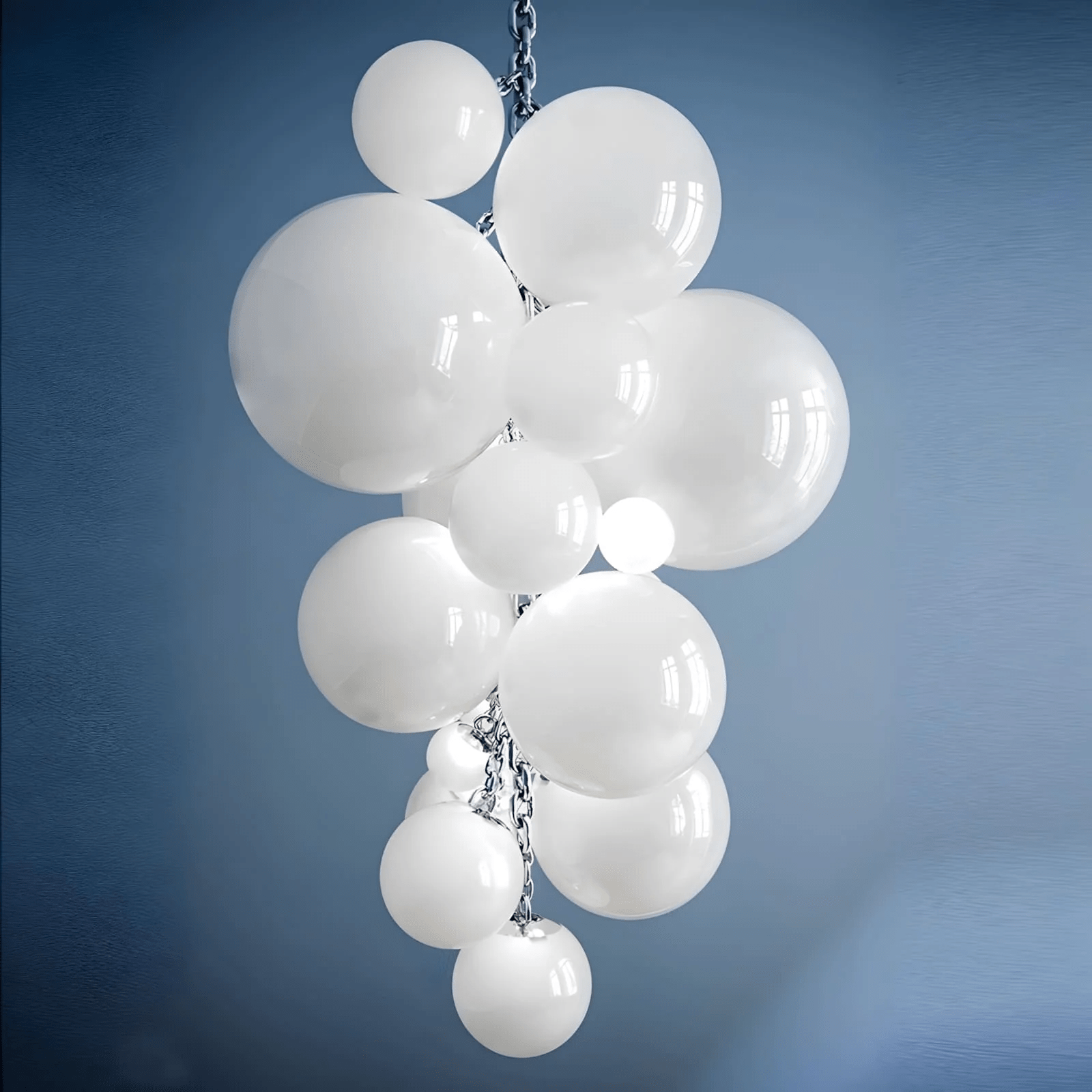 Blixo Chandelier Murano Glass Grape Cluster Art Deco-Neutral Decor