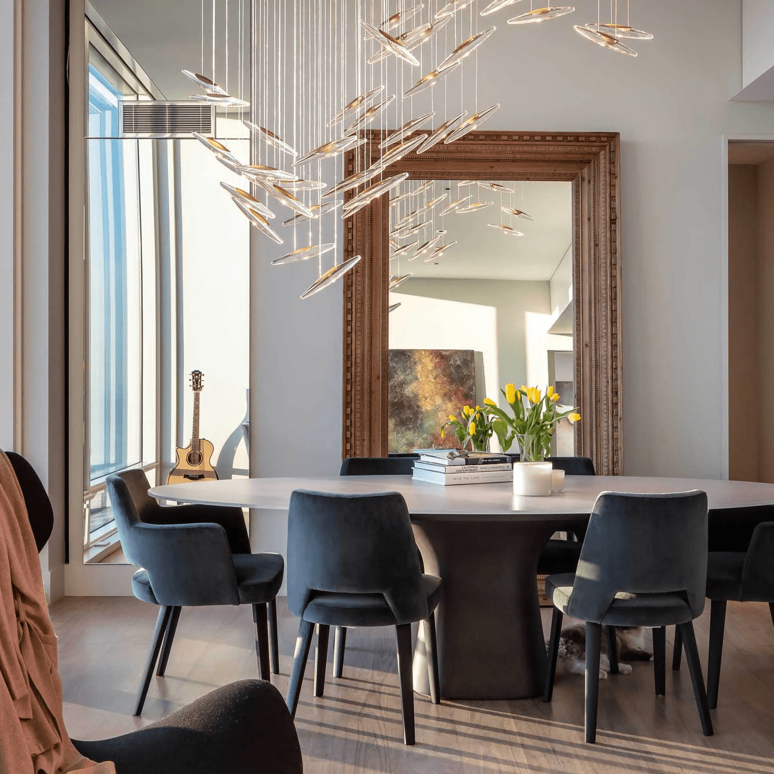 Hylor Luxury Moonlight Whispers Glass Chandelier-Neutral Decor