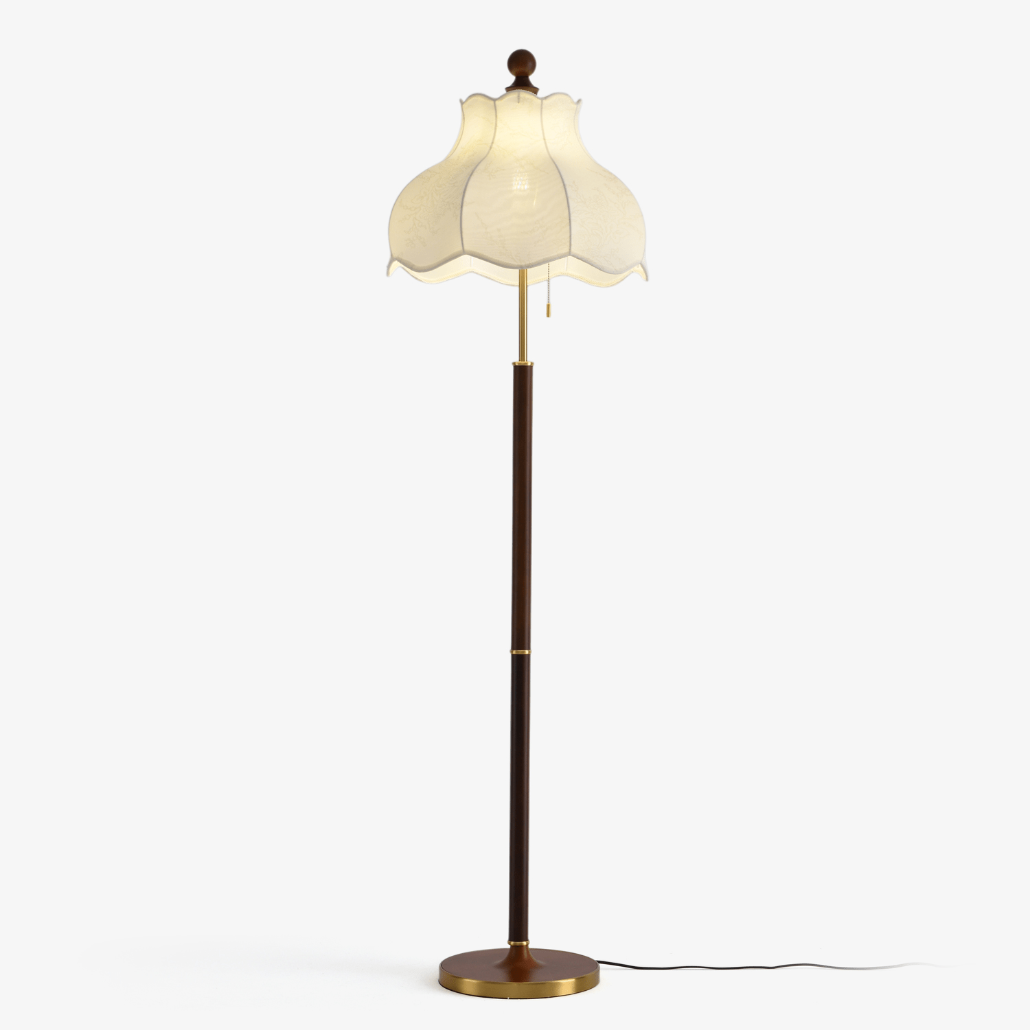 Tulfa Vintage Wood Floor Lamp-Neutral Decor