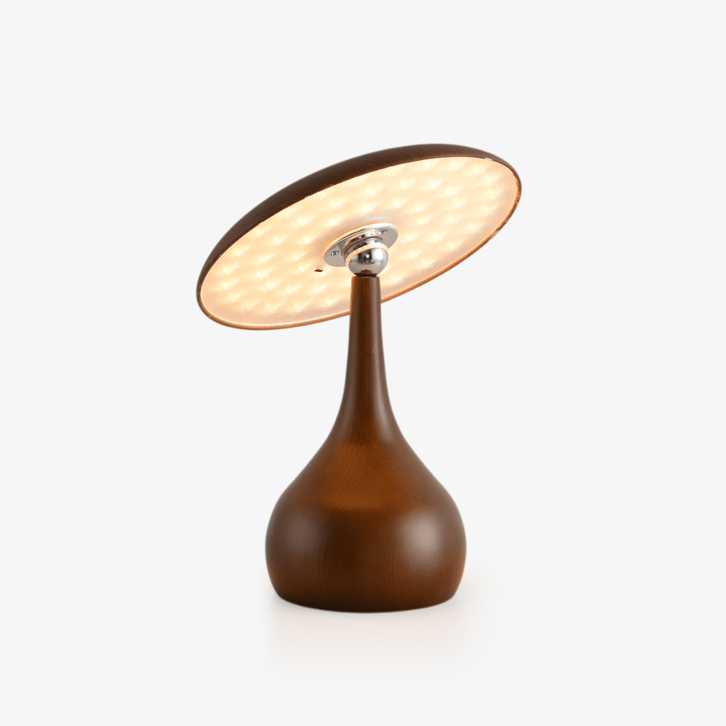 Orbis Vintage Wood Table Lamp-Neutral Decor