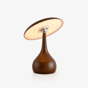Orbis Vintage Wood Table Lamp-Neutral Decor